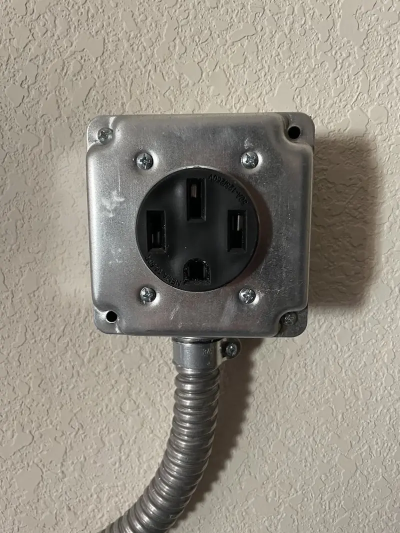 NEMA 14-50 outlet installed for Electrical Panel Upgrade in Four Corners